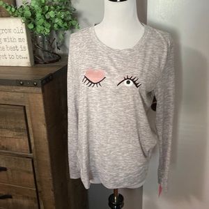 Kate Spade winky eye sweater pajama top lightweight sweater NWT size Small